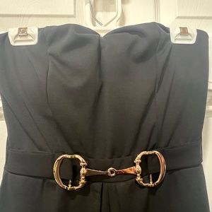 Strapless Split leg Pantsuit